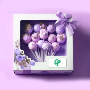 cake pops with logo
