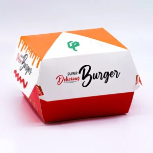 custom printed hamburger packaging box
