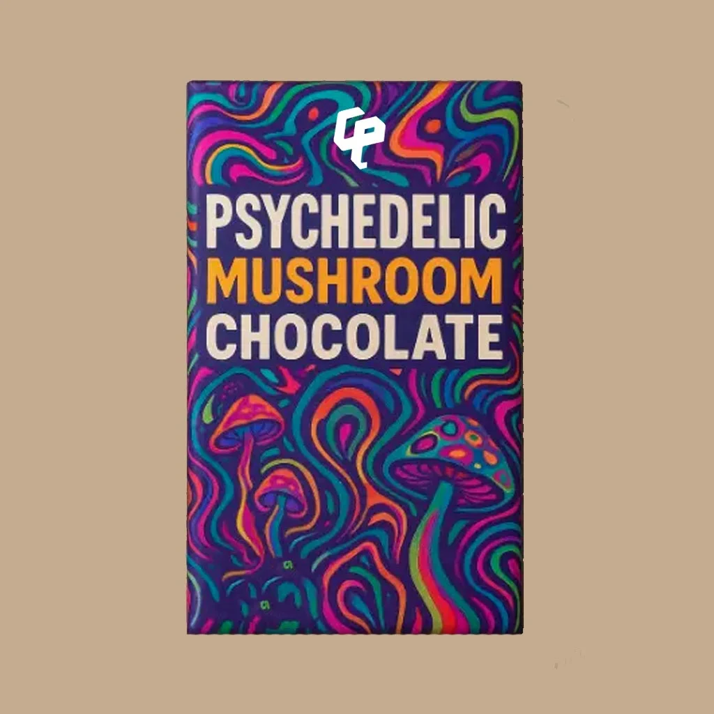 psychedelic mushroom chocolate bar boxes