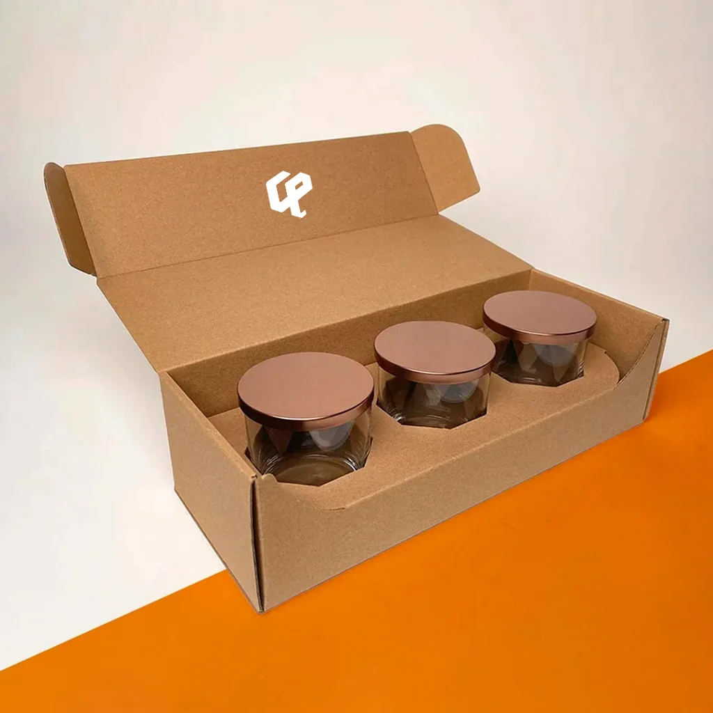 corrugated candle boxes