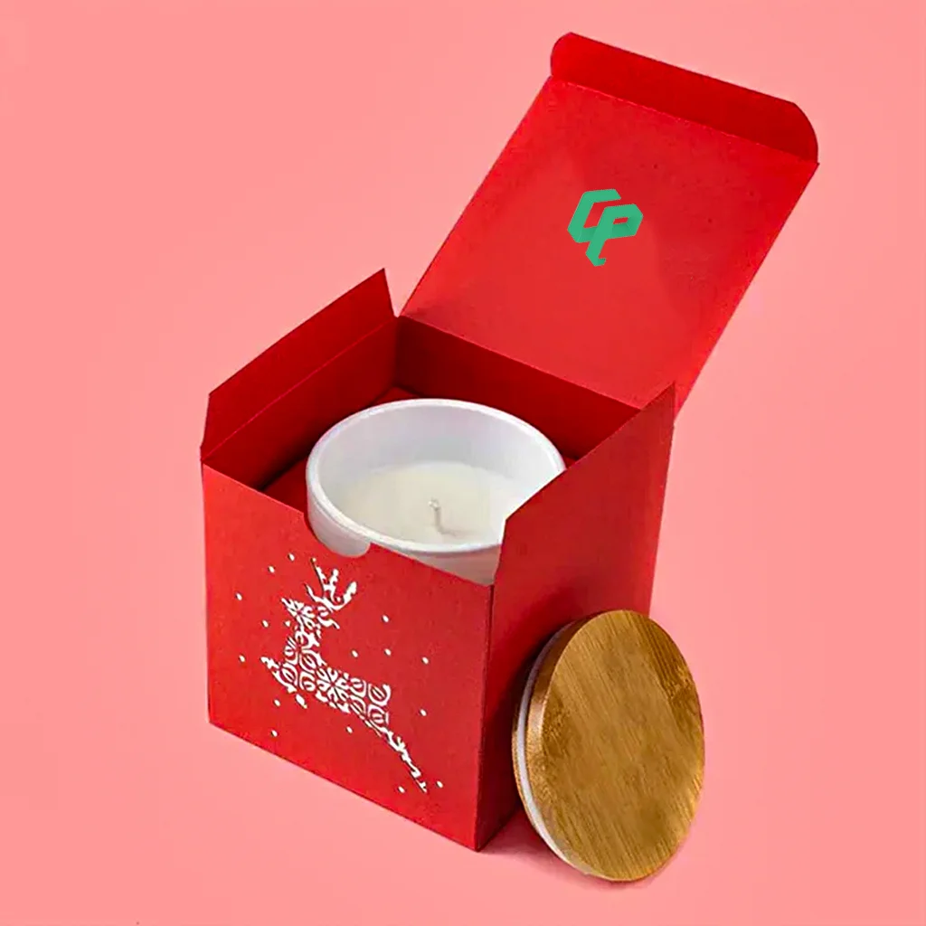 custom christmas candle packaging boxes